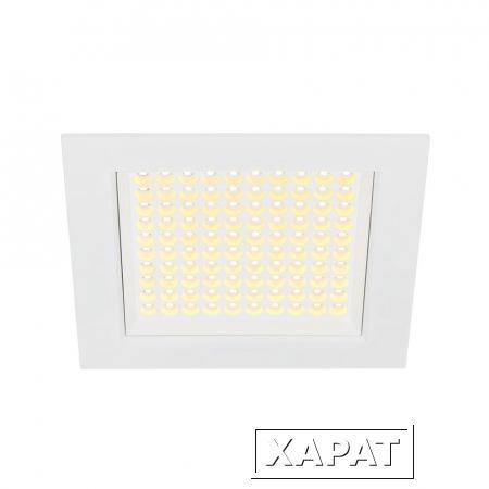 Фото LEDPANEL 100 SMD светодиодный точечный светильник встраиваемый с 100 SMD LED 6.5Вт (7.1Вт), 3000К, 500lm, 90°, белый | 162481 SLV