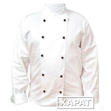 Фото Куртка поварская белая "CHEF" размер М (65%п/эст35%хл.) 97000202