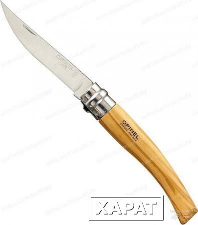Фото Нож филейный Opinel серии Slim №10, клинок 10 см, рукоять - олива