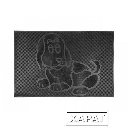 Фото Коврик придверный 40 х 60 см черный "Собака", ТМ Blabar (размер 40 х 60 см) (92018) (BLABAR)