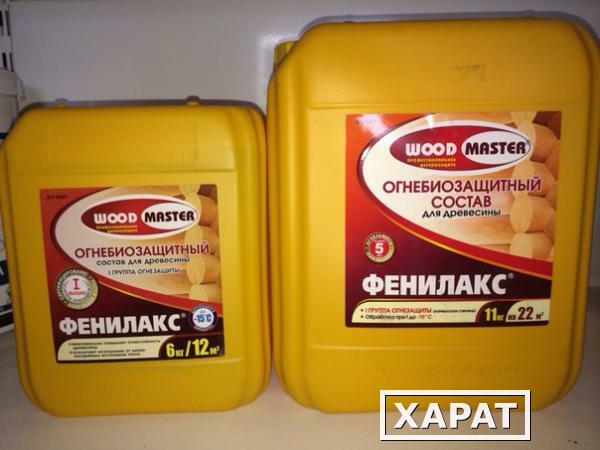 Фото Огнебиозащитный состав для древесины Woodmaster Фенилакс