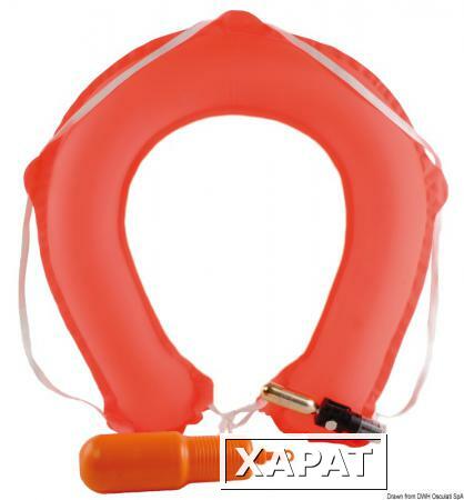 Фото Osculati Самонадувающийся спасательный круг в форме подковы для бросания