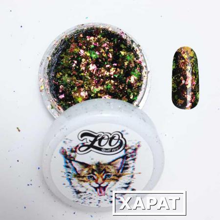 Фото Дизайн ногтей Zoo Nail Хлопья Юки (розовый