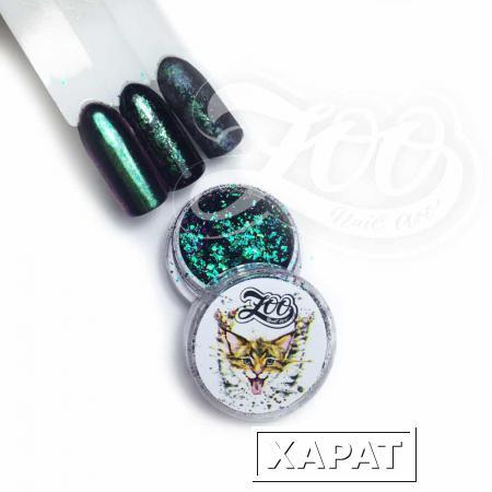 Фото Дизайн ногтей Zoo Nail Хлопья Юки (розовый