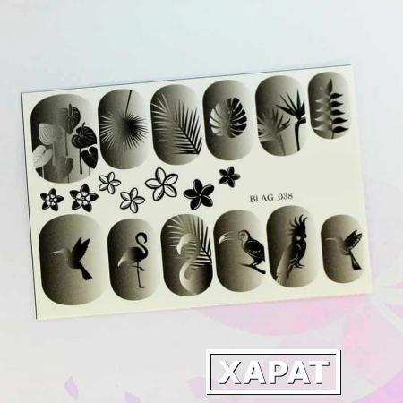 Фото Наклейки для маникюра Dart Nails Слайдер BL AG_038