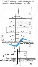 Фото Анкерно-угловые опоры ЛЭП УС220-5
