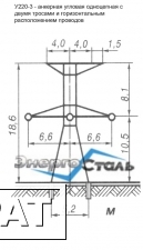 Фото Анкерно-угловые опоры ЛЭП У220-3