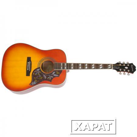 Фото Гитара электроакустическая Epiphone Hummingbird Pro Acoustic/Electric W/Shadow Faded Cherry Burst