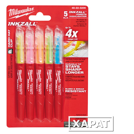 Фото Маркеры MILWAUKEE INKZALL Coloured - 5pc