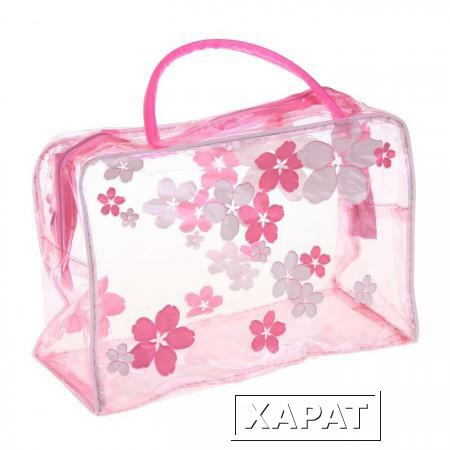 Фото Косметичка-сумка банная "Цветочки"