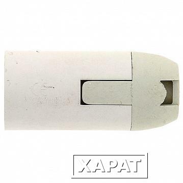 Фото Патрон Е14 пластиковый подвесной термостойкий пластик бел. | код. LHP-E14-s | EKF