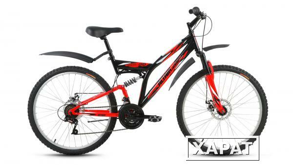 Фото Велосипед Altair MTB FS 26 disc черный/красный