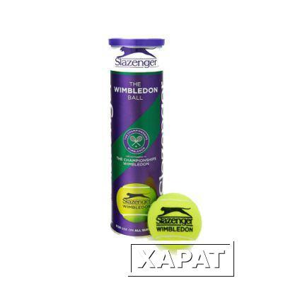 Фото Мяч теннисный Slazenger Wimbledon Ultra Vis Hydroguard 4B (4 мяча)