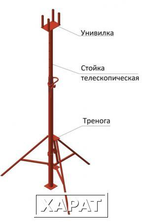 Фото Стойка телескопическая для опалубки 4,2м