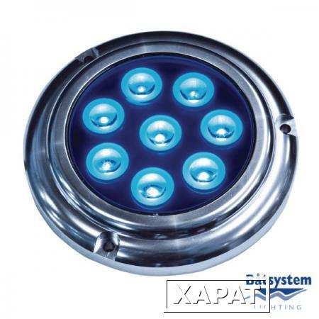 Фото Batsystem Светильник палубный водонепроницаемый Batsystem Aquadisc 1000 9555B 12/24 В 16 Вт синий свет