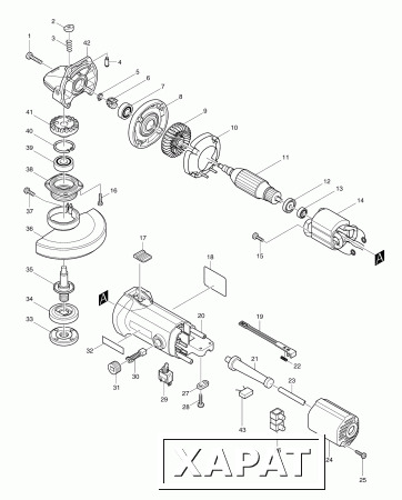 Фото Кольцо стопорное Makita S-6 9527/9528NB