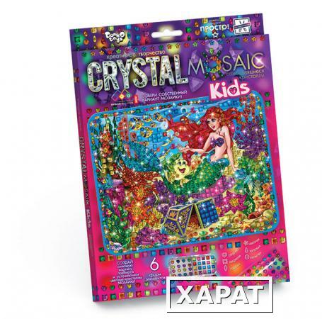 Фото Алмазная мозаика без подрамника Русалочка Crystal Mosaic Kids