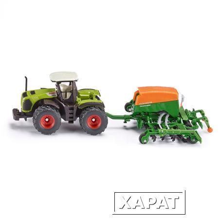 Фото Масштабная модель "Трактор с сеялкой"