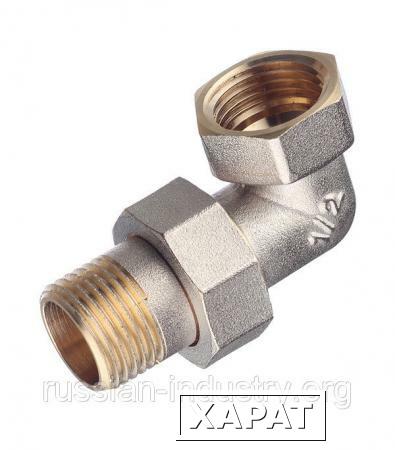 Фото Американка угловая сгон 1/2" внутр(г) х 1/2" нар(ш)