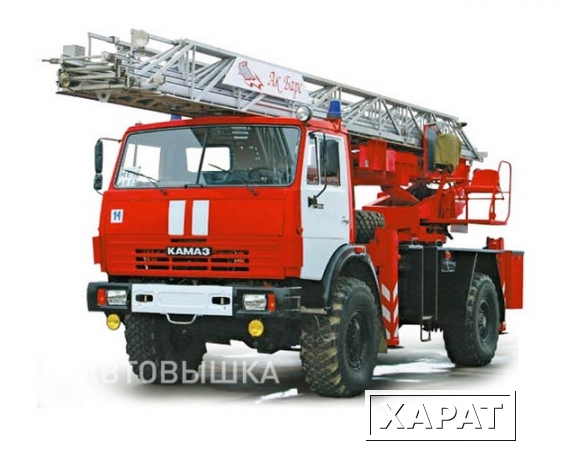 Фото Автолестница пожарная АЛ-30 на шасси КамАЗ-4326