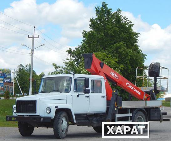Фото Автовышка Socage T-318 на шасси ГАЗ-3309 (двухрядная кабина)