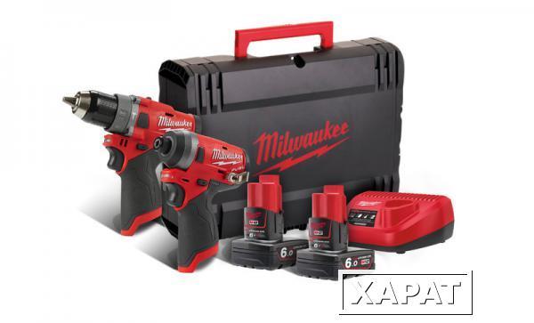 Фото Набор аккумуляторного инструмента MILWAUKEE M12 FPP2A-602X