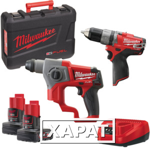 Фото Набор Аккумуляторных инструментов Milwaukee M12 CPP2B-602X