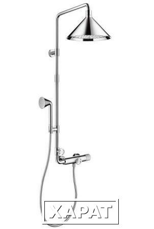 Фото Hansgrohe Axor Showerpipe Front 26020000 Душевая система с термостатом (хром)