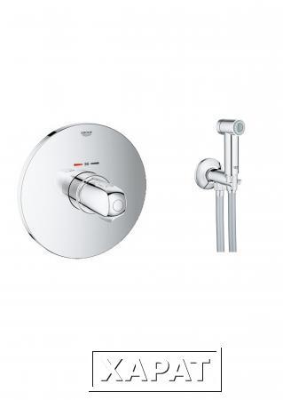 Фото Гигиенический душ с термостатом Grohe 34537263 встроенный