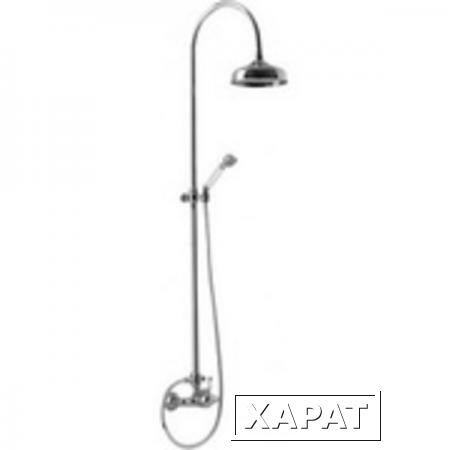 Фото CISAL Arcana Настенная душевая система:смеситель для душа,верхний душ Easy Clean,ручной душ с держателем и шлангом