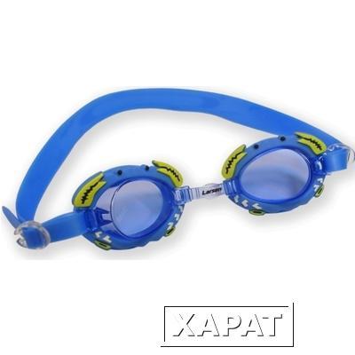 Фото Очки плавательные силикон Larsen DК30 Крабик синий