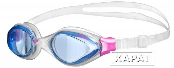 Фото Очки для плавания Arena Fluid Woman (Цвет: Прозрачный силикон/Синий;)