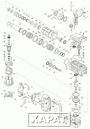 Фото Клавиша выключателя MAKITA HM1317C