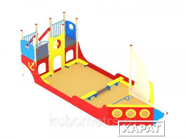 Фото Детский песочный дворик "Яхта"