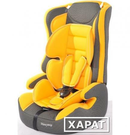 Фото Автокресло Teddy Bear LB 513 RF 1/2/3 23 yellow/black dot с вкладышем