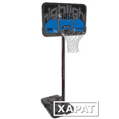 Фото Стойка баскетбольная NBA Silver SPALDING Highlight 77623CN 44" Rectangle Composite