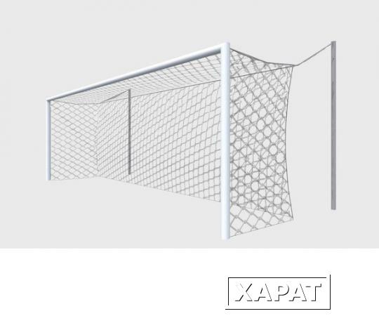 Фото Ворота футбольные алюминиевые H-732-1 7,32х2,44 м под свободно подвешиваемую сетку
