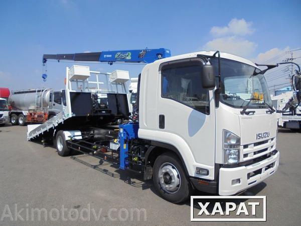 Фото Эвакуатор-манипулятор со съезжающей платформой ISUZU FORWARD 2014г