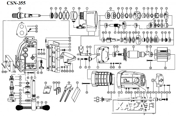 Фото Diam Вал реечного механизма сверлильной машины Diam (A/N- 254,355) №127