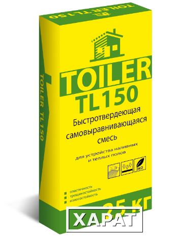 Фото Быстротвердеющая самовыравнивающая смесь TOILER TL 150