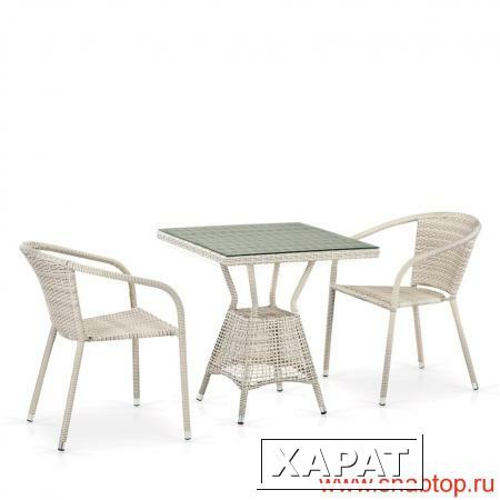 Фото Комплект плетеной мебели T706/Y137C-W85 2Pcs Latte