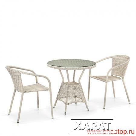 Фото Комплект плетеной мебели T705ANT/Y137C-W85 2Pcs Latte