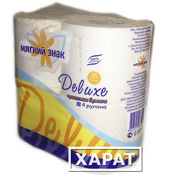 Фото Туалетная бумага "Мягкий знак - Delux"