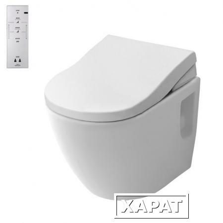 Фото TOTO NC CW762Y + Washlet TCF4732G Электронный подвесной унитаз с функцией биде