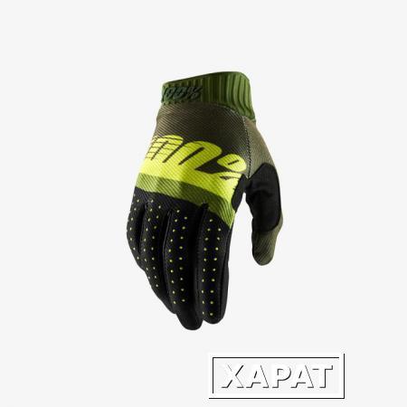 Фото Мотоперчатки 100% Ridefit Glove Army Green/ Fluo Lime/Fatigue M (10014-266-11)