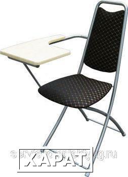 Фото Стул складной со столиком М4-051 с мягким сиденьем (окрашенный каркас)