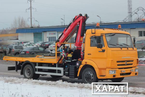 Фото Эвакуатор Камаз 4308 с КМУ Fassi