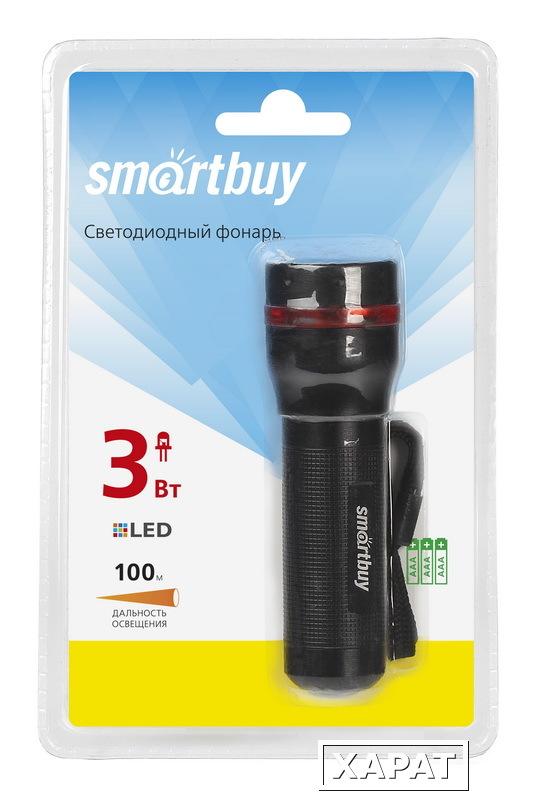 Фото Светодиодный алюминиевый фонарь 3Вт Smartbuy 3AAA