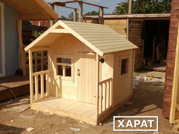 Фото Детский деревянный игровой домик
