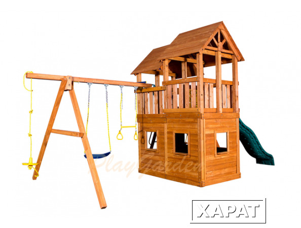 Фото Игровая площадка PlayGarden SkyFort стандарт c закрытым домиком